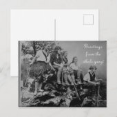 Salutations de toute la carte postale Gang (Devant / Derrière)