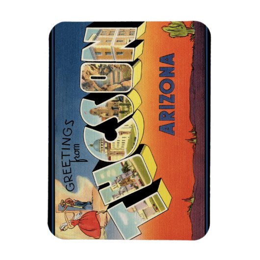 Salutations de Tucson Arizona Magnet (Vertical)