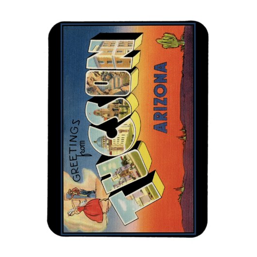 Salutations de Tucson Arizona Magnet (Vertical)