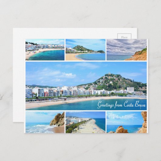 Salutations de vacances carte postale (Devant / Derrière)