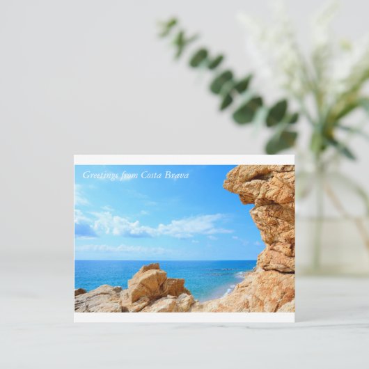 Salutations de vacances carte postale (Debout devant)