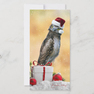 Salutations de vacances d'Oliver sur 4x8-in. Carte