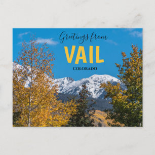 Salutations de Vail Colorado carte postale