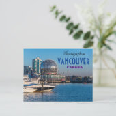 Salutations de Vancouver Canada Carte postale (Debout devant)