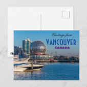 Salutations de Vancouver Canada Carte postale (Devant / Derrière)