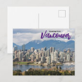 Salutations de Vancouver Canada Carte postale (Devant / Derrière)