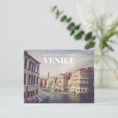Salutations de Venise Carte postale Italie (Debout devant)