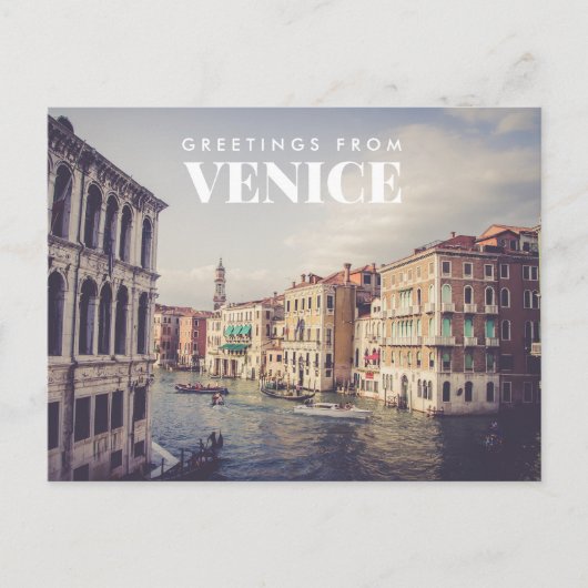 Salutations de Venise Carte postale Italie (Devant)