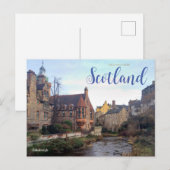 Salutations d'Écosse Carte postale d'Édimbourg (Devant / Derrière)