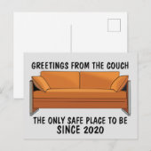SALUTATIONS DES CARTES POSTALES COUCHES (Devant / Derrière)