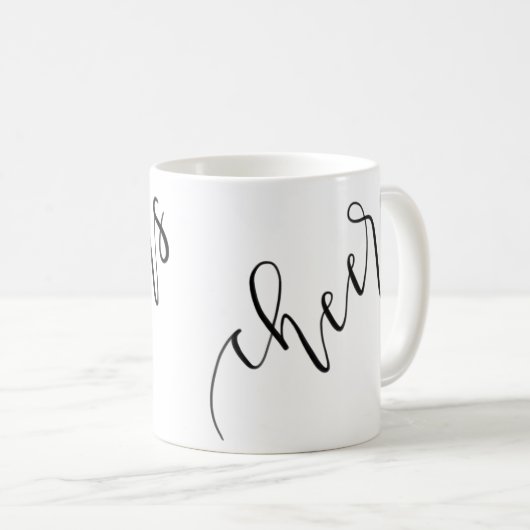 Salutations - Design de calligraphie - Mug (Devant droit)