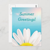 Salutations d'été ! Carte postale (Devant / Derrière)