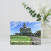 Salutations d'Eureka, Carte postale (Debout devant)