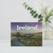Salutations d'Irlande Carte postale panoramique (Debout devant)