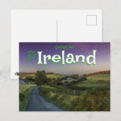 Salutations d'Irlande Carte postale panoramique (Devant / Derrière)