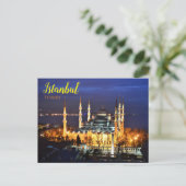 Salutations d'Istanbul Turquie Carte postale (Debout devant)