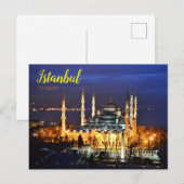 Salutations d'Istanbul Turquie Carte postale (Devant / Derrière)