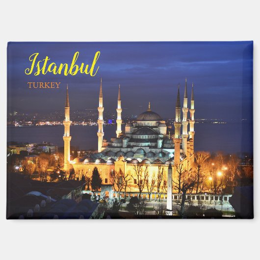 Salutations d'Istanbul Turquie Magnet (Recto)