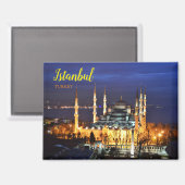 Salutations d'Istanbul Turquie Magnet (Recto/Verso)