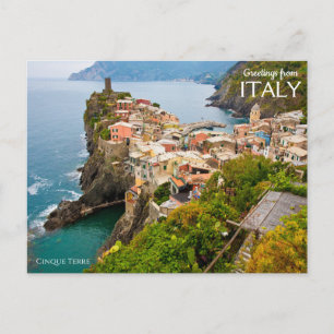 Salutations d'Italie Carte postale Cinque Terre