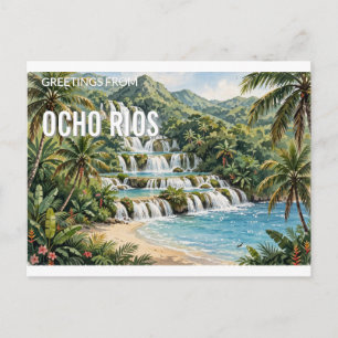 Salutations d'Ocho Rios, Jamaïque Carte postale de