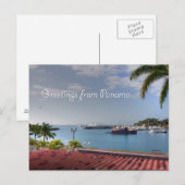 Salutations du canal de Panama, carte postale (Devant / Derrière)