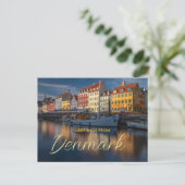Salutations du Danemark Carte postale pittoresque  (Debout devant)