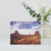 Salutations du désert de l'Utah Carte postale de v (Debout devant)