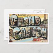 Salutations du Grand Canyon Arizona Carte Postale (Devant / Derrière)