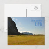 Salutations du magnifique carte photo norvégien (Devant / Derrière)