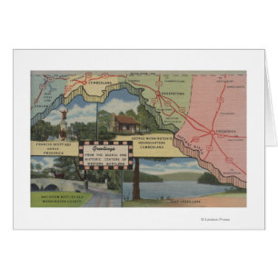 Salutations du Maryland occidental (carte