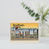 Salutations du Montana Grande Lettre Carte Postale (Debout devant)