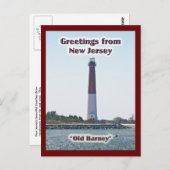Salutations du New Jersey NJ Carte postale (Devant / Derrière)