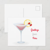Salutations Du Pérou Cocktail Carte Postale Holida (Devant / Derrière)