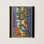 Salutations du Texas the Lone Star State Puzzle (Vertical)