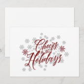 Salutations - Elégante carte de Noël (Devant / Derrière)