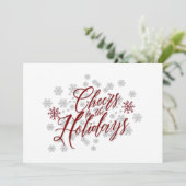 Salutations - Elégante carte de Noël (Debout devant)