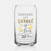 Salutations et bières à 30 ans Anniversaire (Verso)