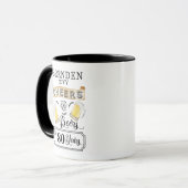 Salutations et bières à 80 Anniversaire Mug (Devant gauche)