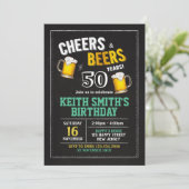 Salutations et bières Invitation 50e anniversaire (Debout devant)