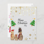 Salutations festives : Vente de design de carte po (Devant / Derrière)