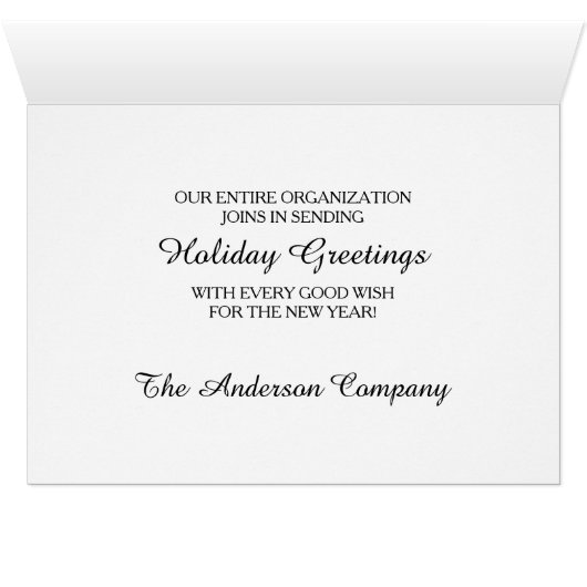 Salutations Gold Snowflake (Intérieur Horizontal (Bas))