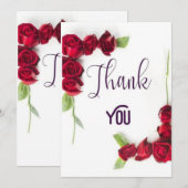 Salutations gracieuses : Carte de remerciements Fl (Devant / Derrière)