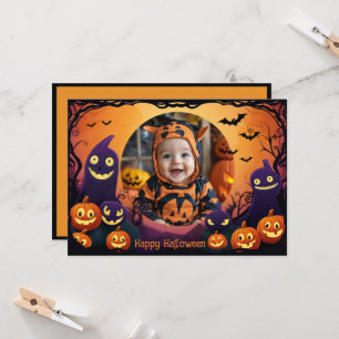 Salutations Halloween avec carte photo personnalis