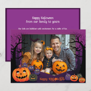 Salutations Halloween avec carte photo personnalis