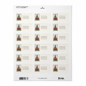 Salutations Halloween De Lil Witch Étiquette de ad (Feuille entière)