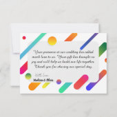 Salutations Merci Cartes (Dos)