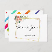 Salutations Merci Cartes (Devant / Derrière)