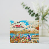 Salutations par Carte postale Arménie (Debout devant)