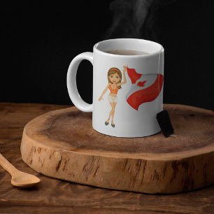 Salutations Pour La Mug De Café Du Canada